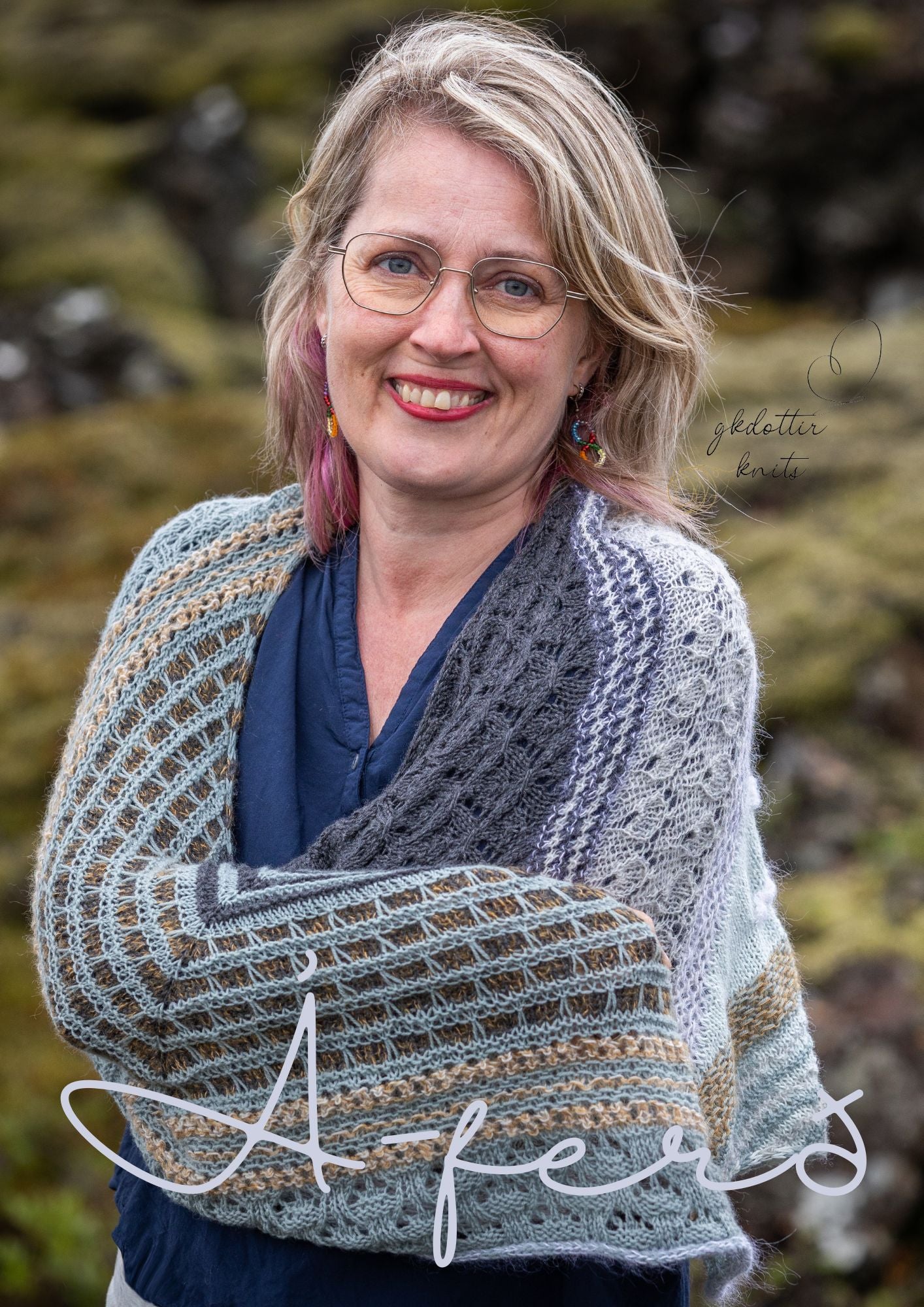 Á-ferð sjal uppskrift