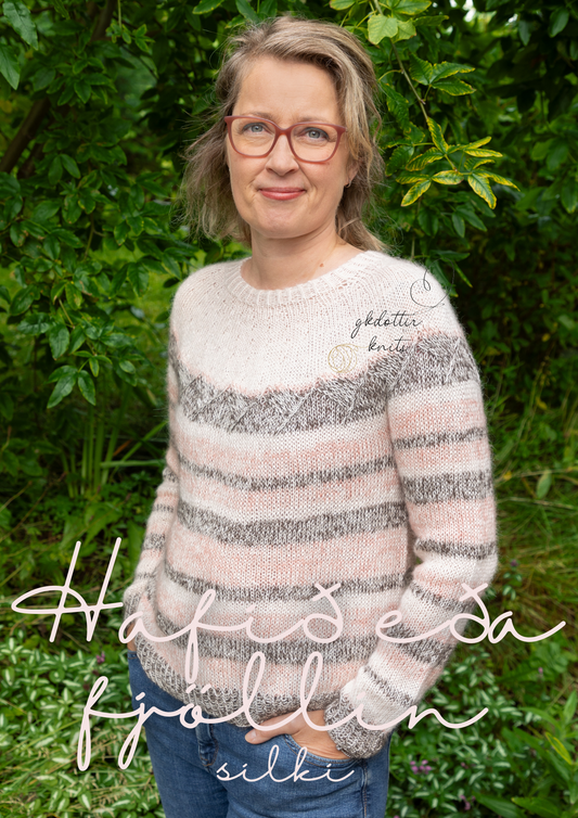 Hafið eða fjöllin Silki uppskrift/knitting pattern