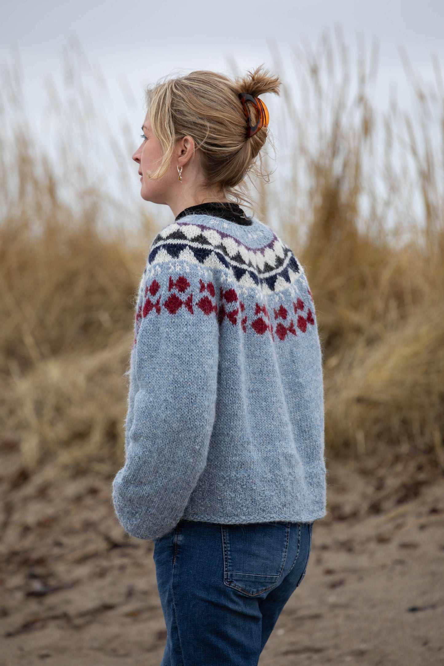 Tveir fiskar uppskrift/knitting pattern