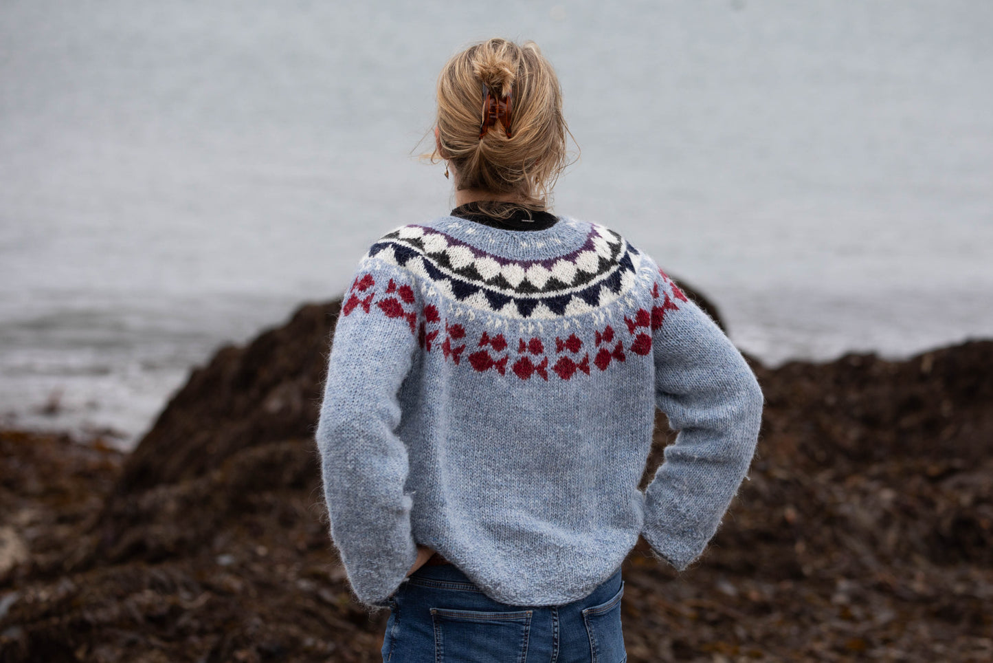 Tveir fiskar uppskrift/knitting pattern