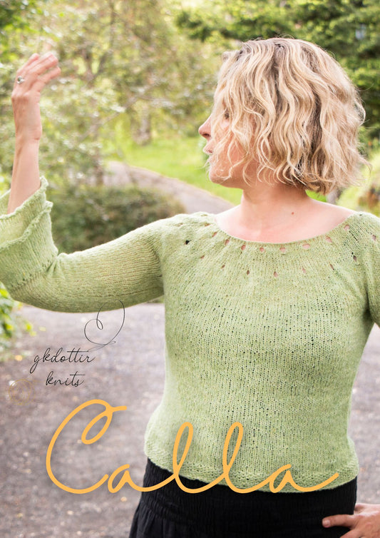 Calla uppskrift/knitting pattern